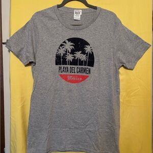 Gray Playa del Carmen Graphic Tee